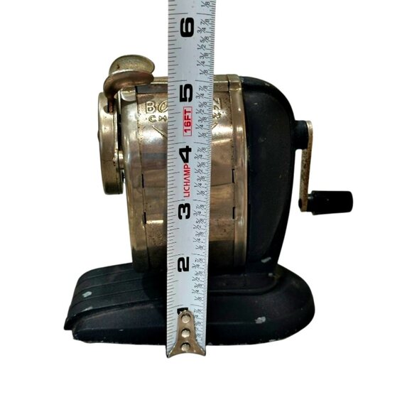 Vintage Boston Champion Pencil Sharpener Desktop Pinch Feed Hand Crank MCM - Picture 15 of 15